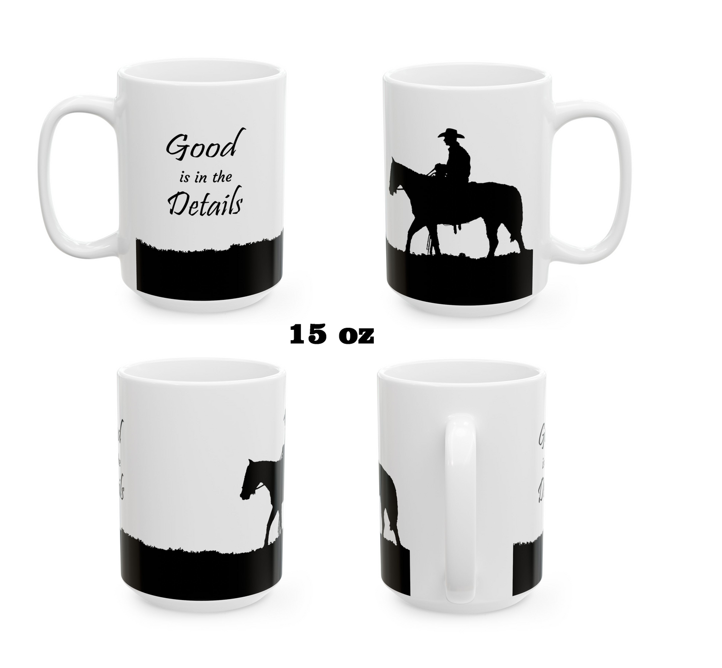 Cowboy Coffee Mug (11oz, 15oz) "Ridge Rider" - Free Shipping