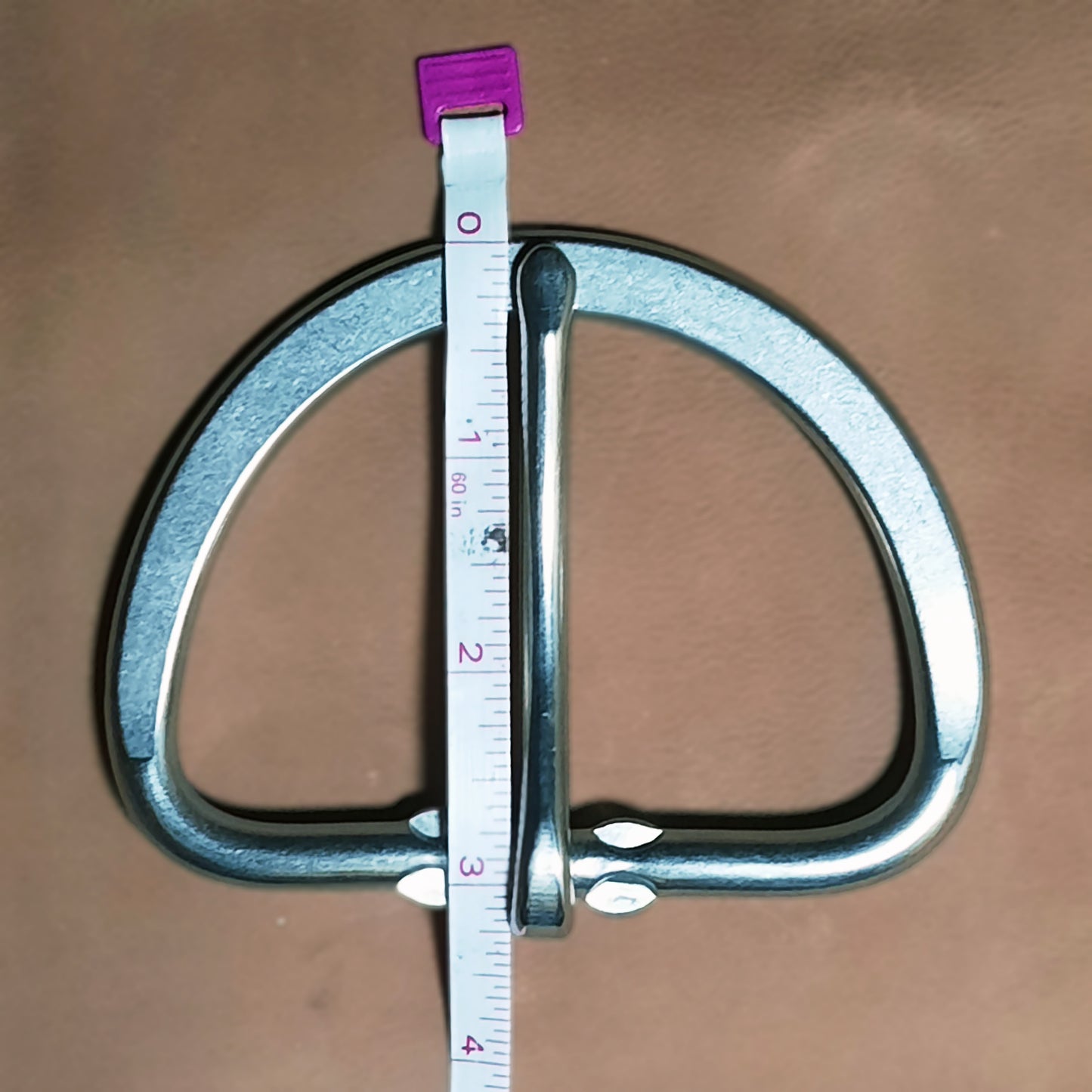 Low/Flat Dee Ring Cinch Buckle 4" * Discontinued*