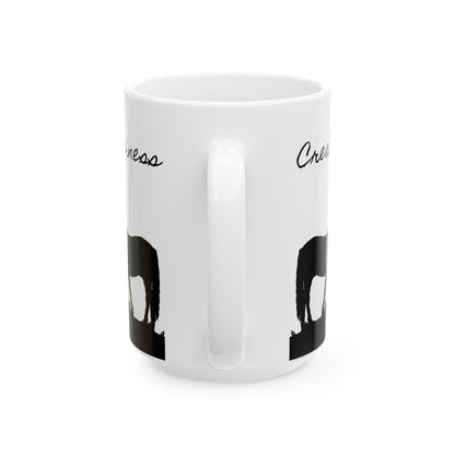 Western Horse Ceramic Mug, (11oz, 15oz) "Create Your Own Kind of Happiness"