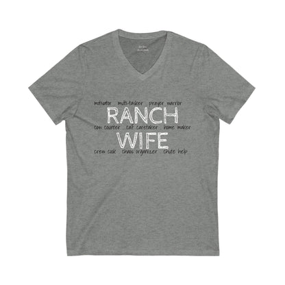 Ranch Wife V-Neck T-Shirt - Free Shipping