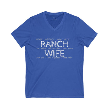 Ranch Wife V-Neck T-Shirt - Free Shipping