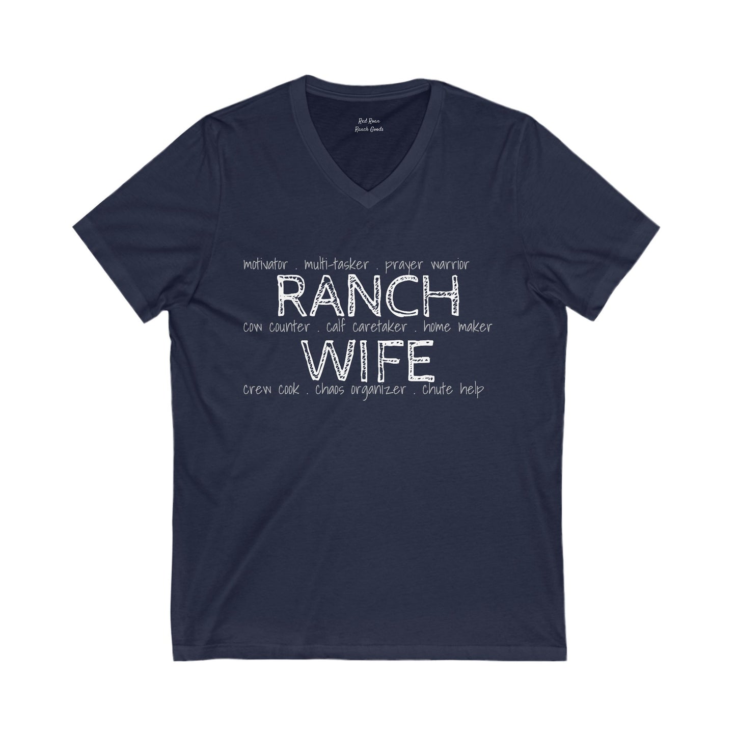 Ranch Wife V-Neck T-Shirt - Free Shipping