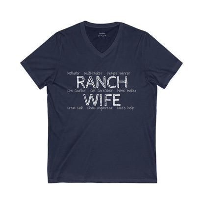 Ranch Wife V-Neck T-Shirt - Free Shipping