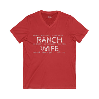 Ranch Wife V-Neck T-Shirt - Free Shipping