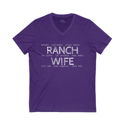 Ranch Wife V-Neck T-Shirt - Free Shipping