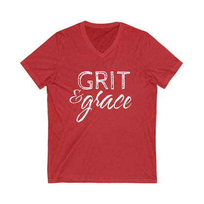 Grit & Grace V-Neck T-Shirt - Free Shipping