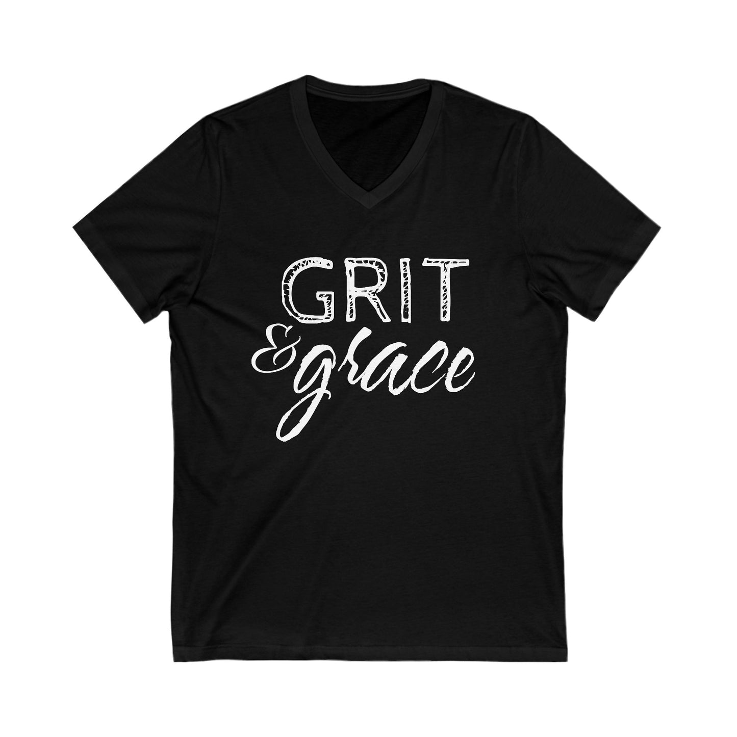 Grit & Grace V-Neck T-Shirt - Free Shipping