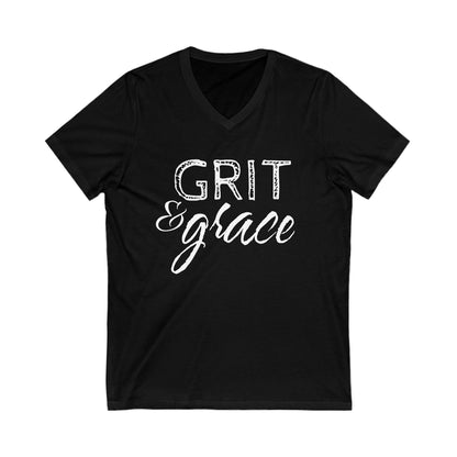 Grit & Grace V-Neck T-Shirt - Free Shipping