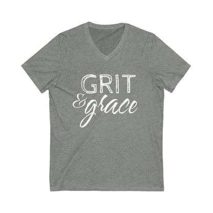 Grit & Grace V-Neck T-Shirt - Free Shipping