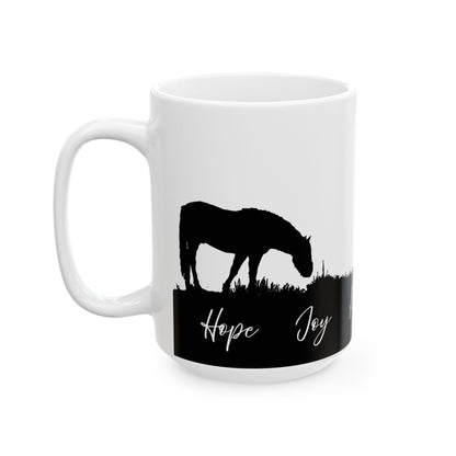Western Horse Ceramic Mug, (11oz, 15oz) - Free Shipping