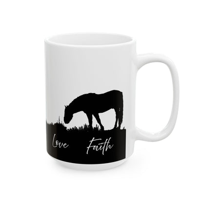 Western Horse Ceramic Mug, (11oz, 15oz) - Free Shipping