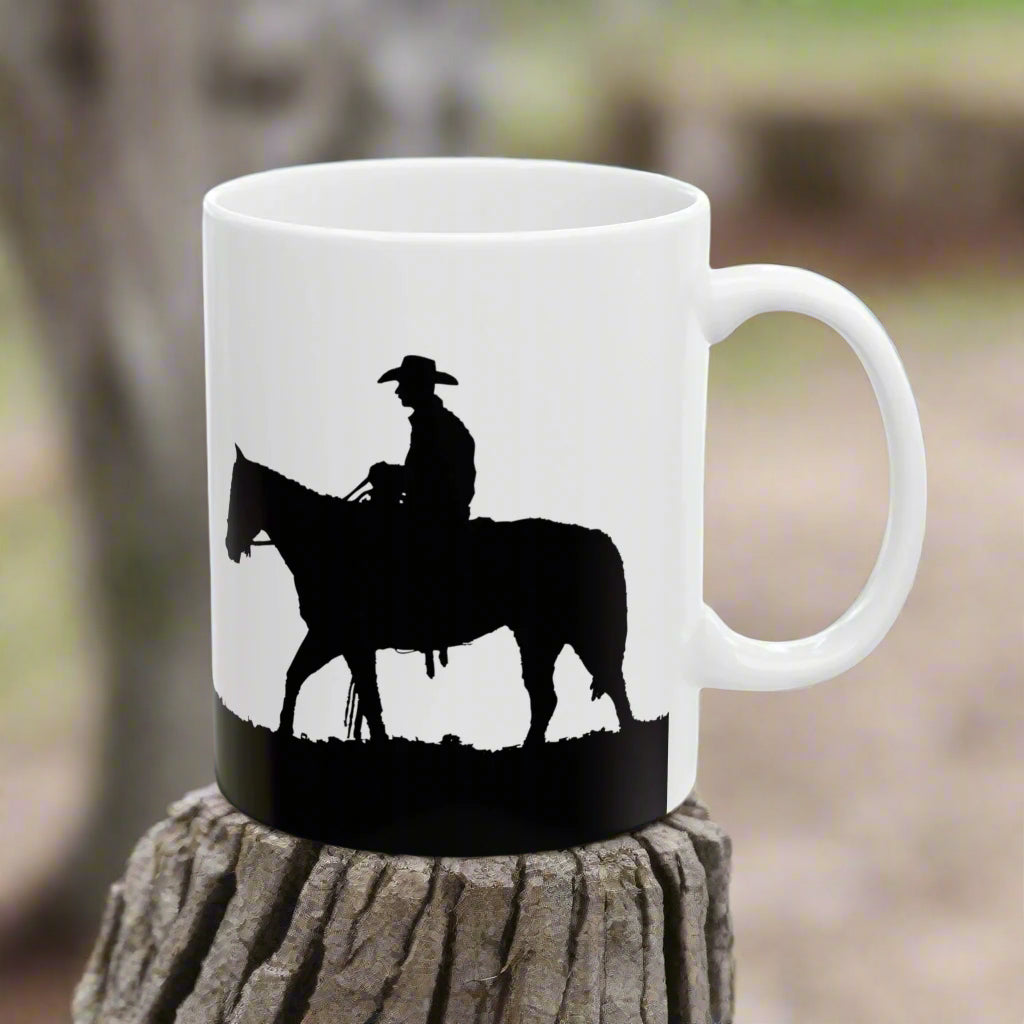 Cowboy Coffee Mug (11oz, 15oz) "Ridge Rider" - Free Shipping