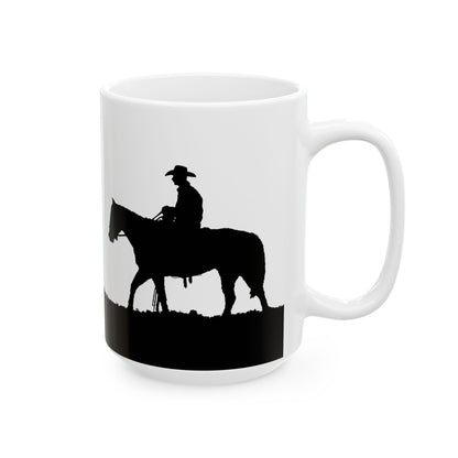 Cowboy Coffee Mug (11oz, 15oz) "Ridge Rider" - Free Shipping