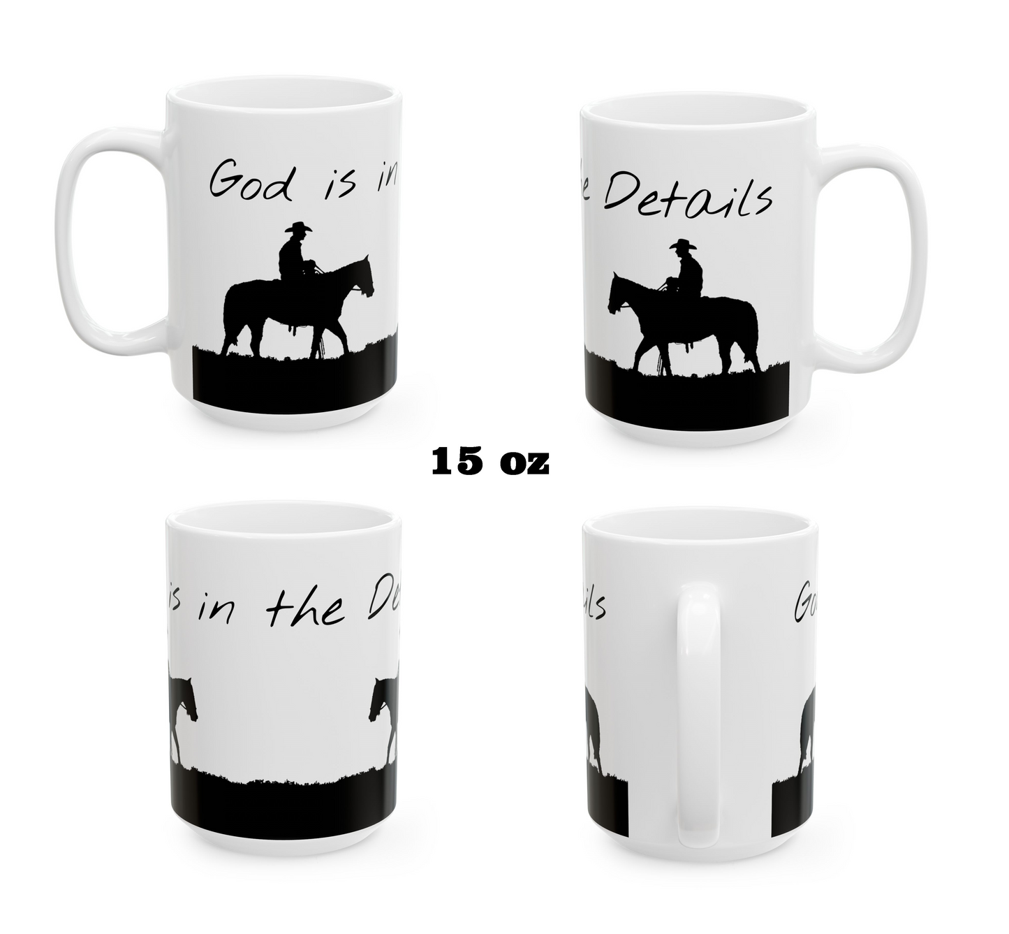 GOD is in the Details Ceramic Mug, (11oz, 15oz) - Free Shipping
