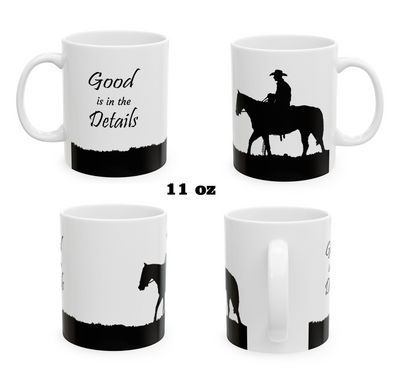 Cowboy Coffee Mug (11oz, 15oz) "Ridge Rider" - Free Shipping