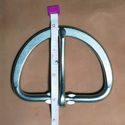 Low/Flat Dee Ring Cinch Buckle 4" * Discontinued*