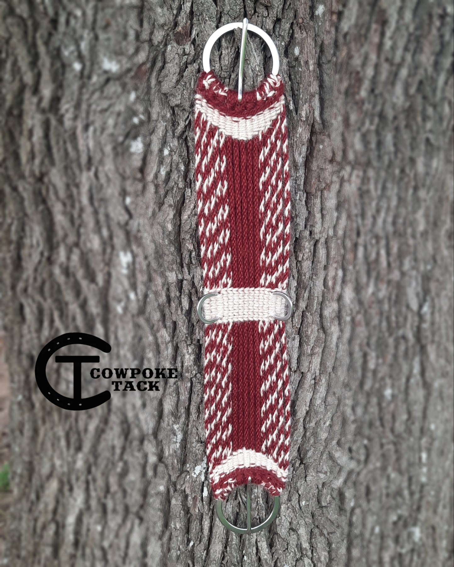 Mohair Cinch - 28" Straight Red Wine/Natural