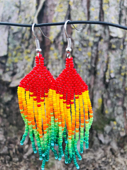 Beaded Chandelier Earrings